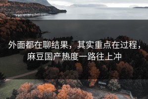 外面都在聊结果，其实重点在过程，麻豆国产热度一路往上冲
