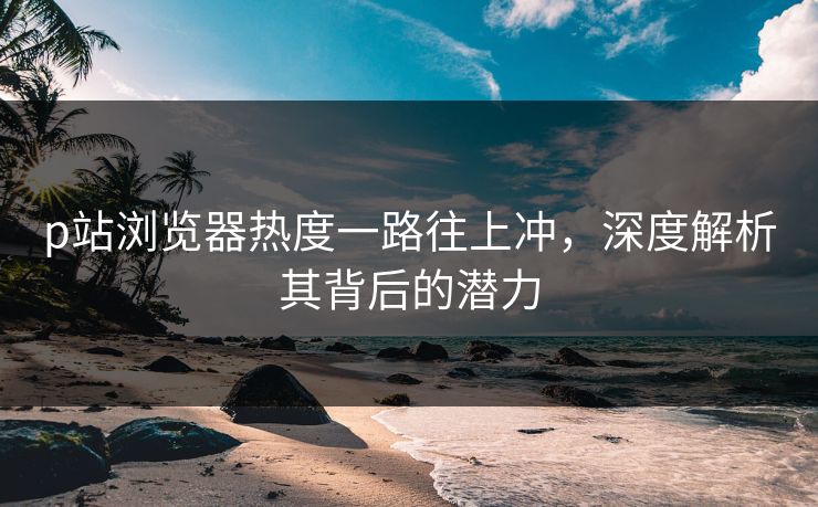 p站浏览器热度一路往上冲，深度解析其背后的潜力